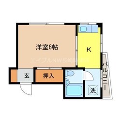 藤川マンションの物件間取画像